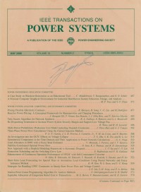 IEEE Transaction On Power Systems Vol. 15 (2) 2000