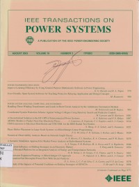 IEEE Transaction On Power Delivery Vol. 18 (4) 2003