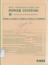 IEEE Transaction On Power Delivery Vol. 23 (1) 2008