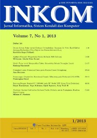 INKOM: Jurnal Informatika, Sistem Kendali dan Komputer Vol. 7 (1) Mei 2013