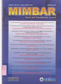 Mimbar: Jurnal Sosoal dan Pembangunan Vol. 30 (2) 2014